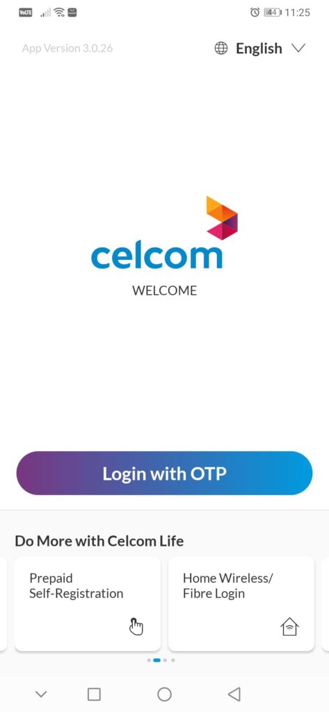 Celcom daftar sendiri pilih menu